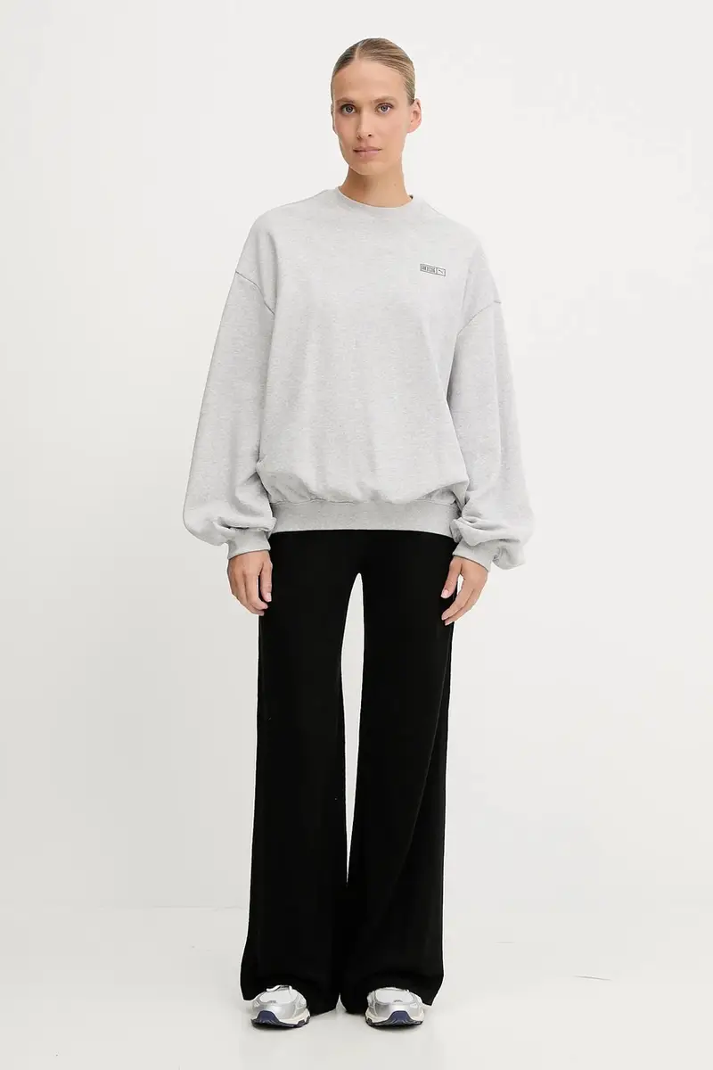 felpa in cotone PUMA x ROSÉ donna colore grigio 633803 miniatura 2