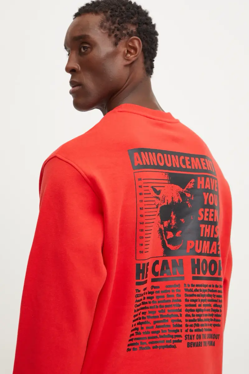 felpa in cotone Rosso miniatura 2