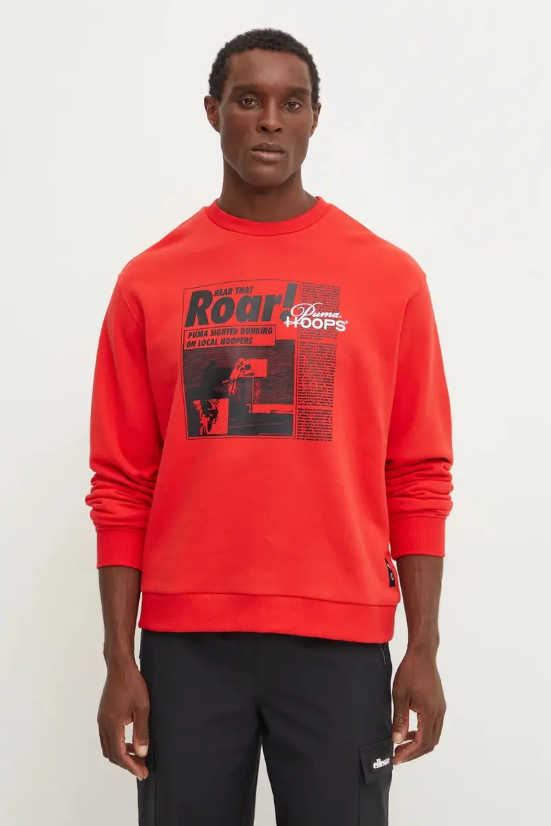 felpa in cotone Rosso miniatura 3