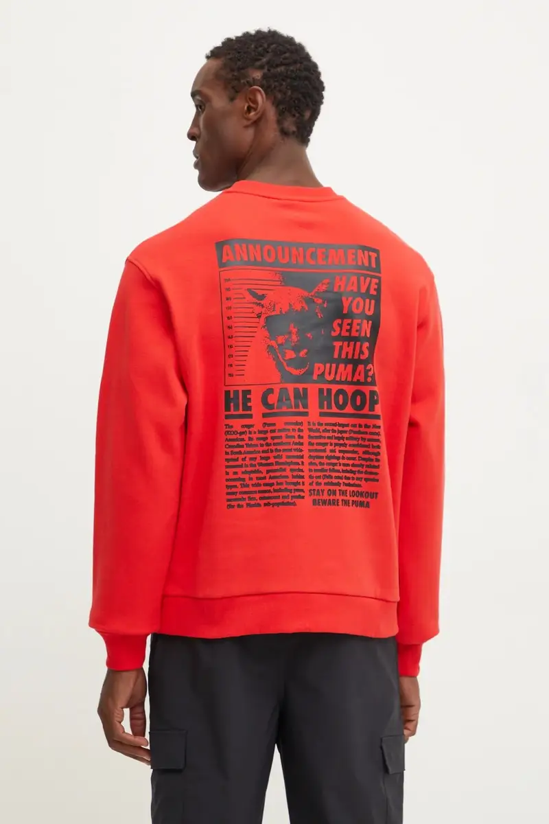 felpa in cotone Rosso miniatura 4