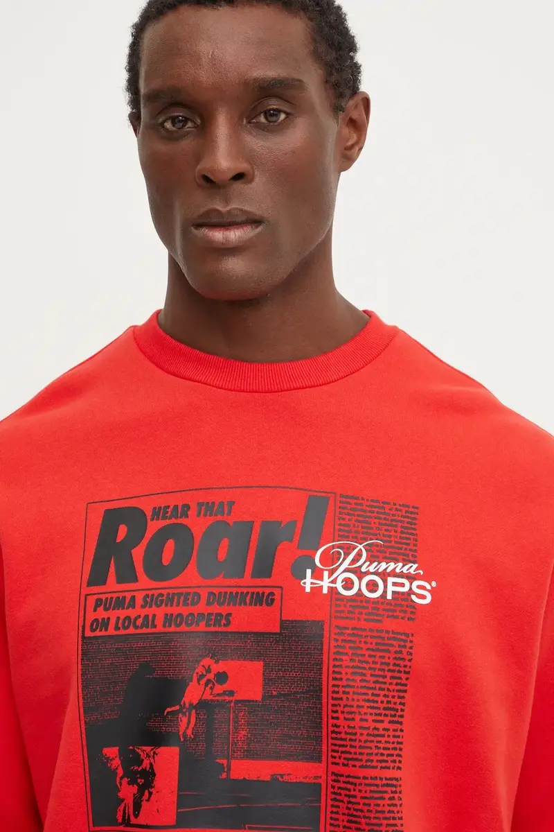 felpa in cotone Rosso miniatura 5