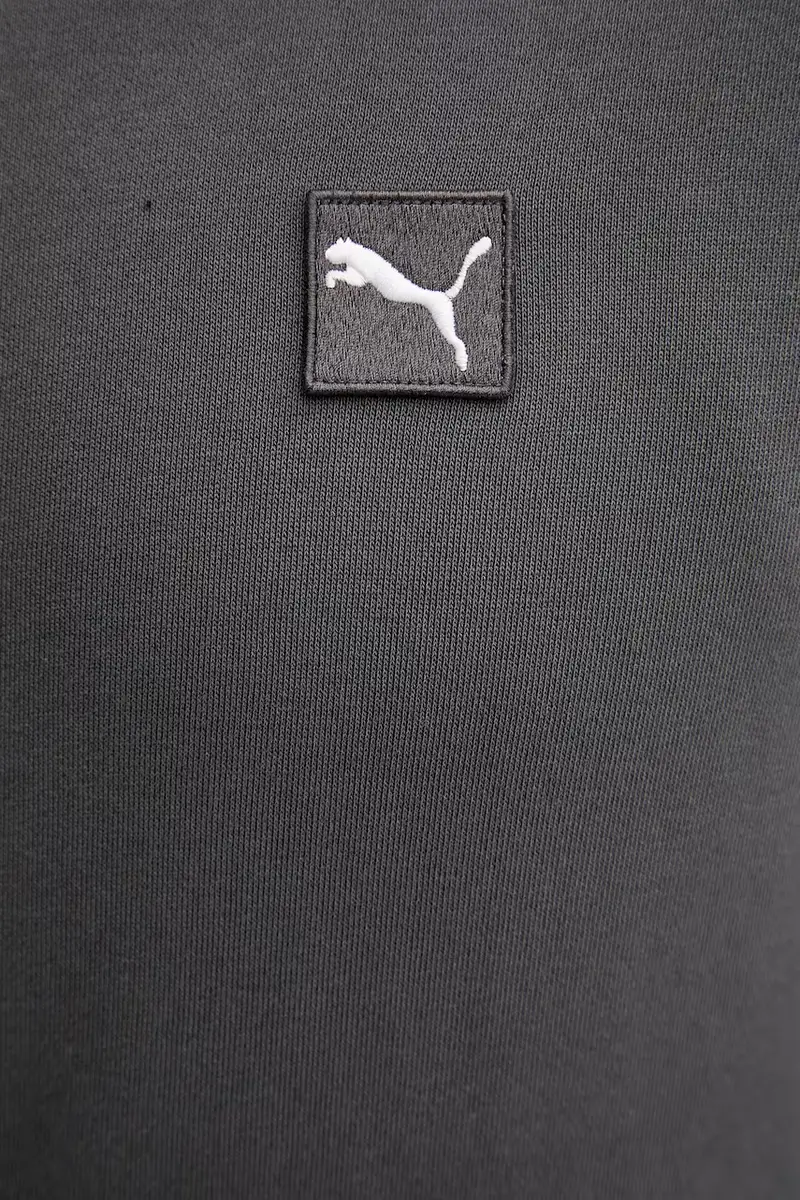 felpa in cotone uomo colore grigio con cappuccio 688255 miniatura 5