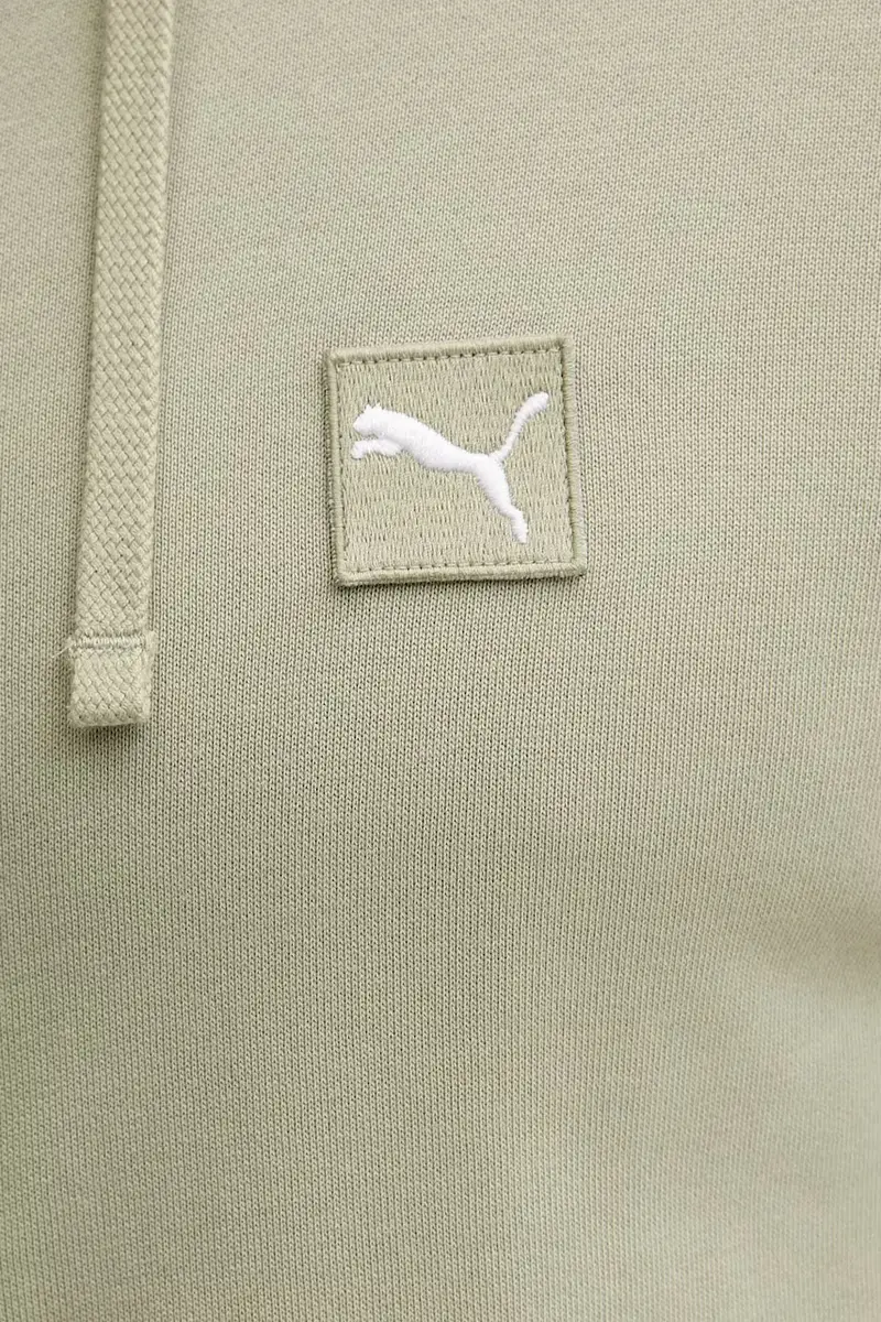 felpa in cotone uomo colore verde con cappuccio 688255 miniatura 5