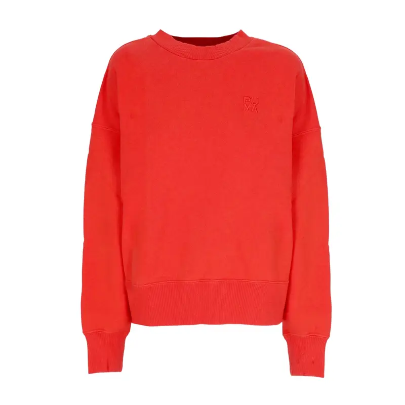 Felpa Leggera Girocollo Donna Infuse Crewneck Burnt Red