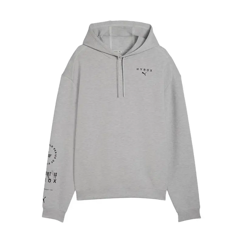 Felpa Palestra Con Cappuccio Hyrox Grigio Uomo M