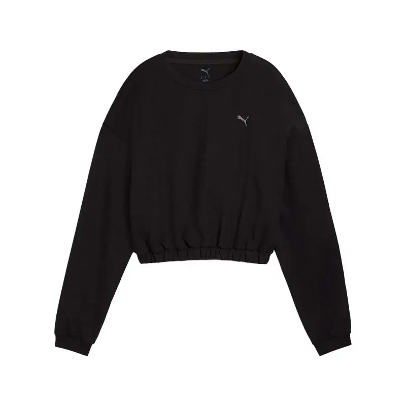 Felpa Palestra Girocollo Cloudspun Nero Donna L