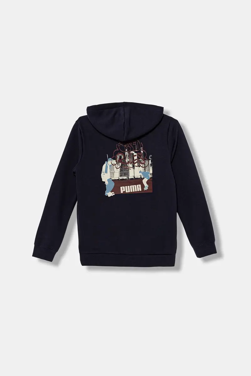 felpa per bambini MID90s Full-Zip FL B colore blu navy con cappuccio 688469 miniatura 2