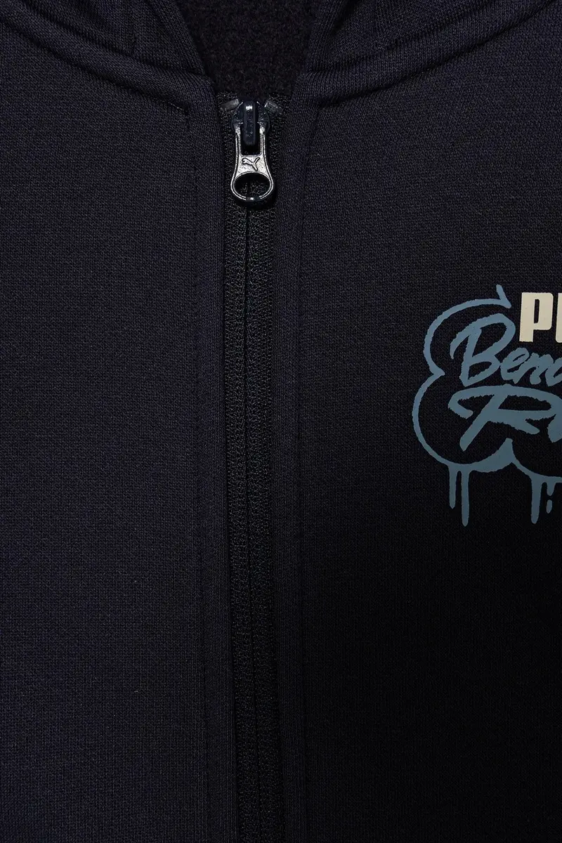 felpa per bambini MID90s Full-Zip FL B colore blu navy con cappuccio 688469 miniatura 4