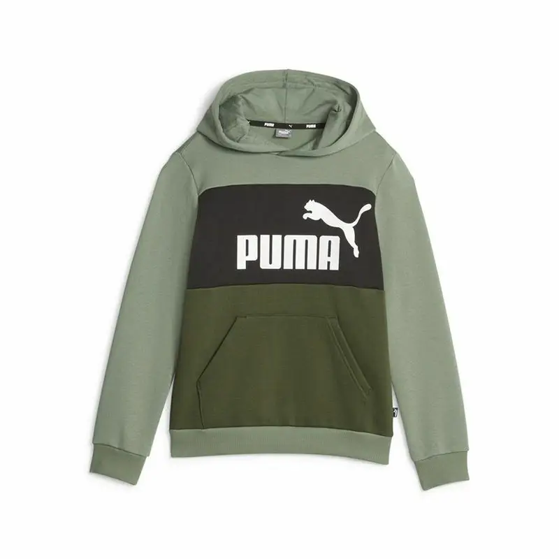 Felpa per Bambini Puma Ess Block Fl Verde | Puma