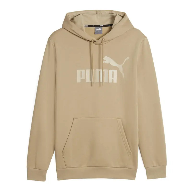 Felpa PUMA Essentials Big Logo con cappuccio FL da uomo | Puma Beige