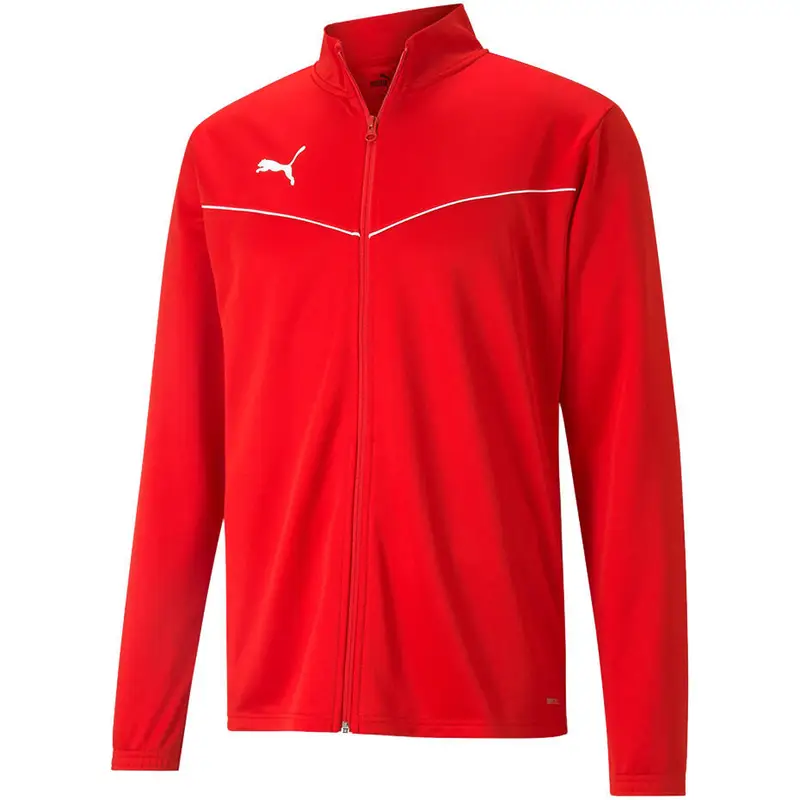 Felpa Puma Teamrise Training Poly Jacket Rosso Adulto | Puma