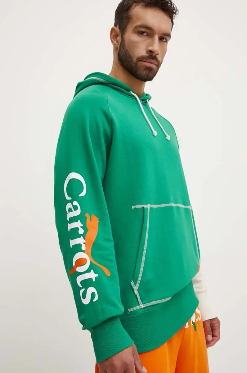 felpa PUMA X CARROTS Graphic Hoodie TR Verde