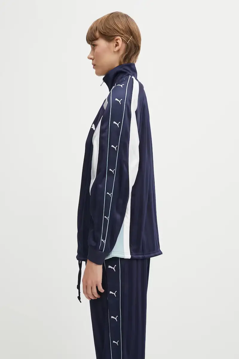 felpa PUMA x GUIZIO donna colore blu navy con applicazione 632558 miniatura 2