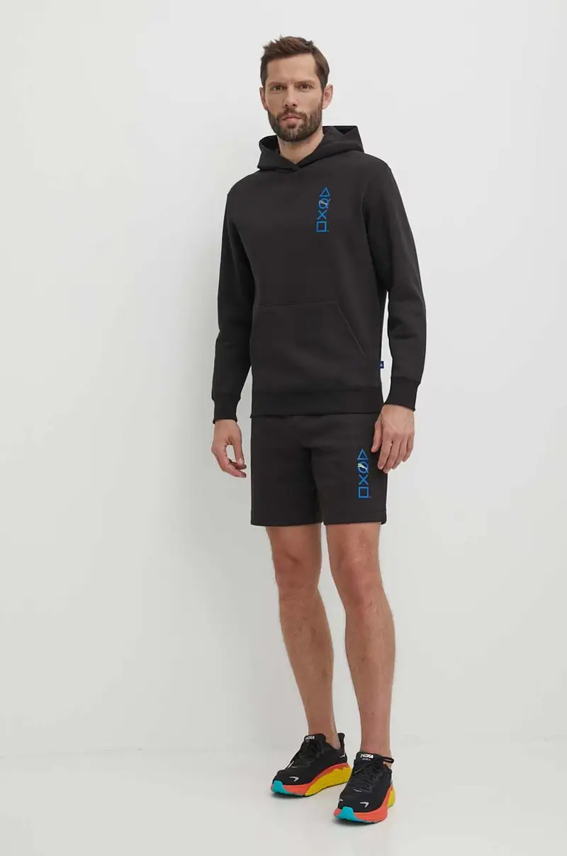 felpa PUMA X PLAYSTATION uomo colore nero con cappuccio 624678 miniatura 2