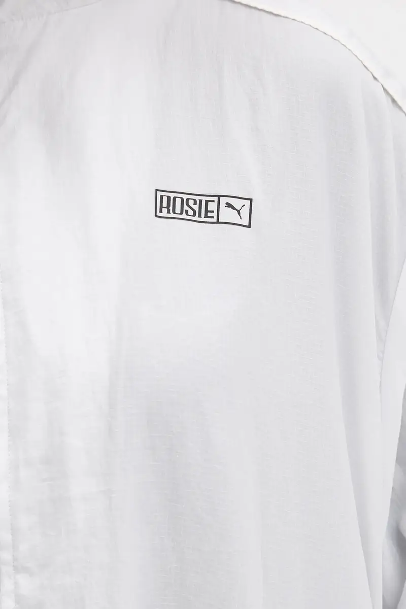 felpa PUMA x ROSÉ donna colore grigio 633793 miniatura 5