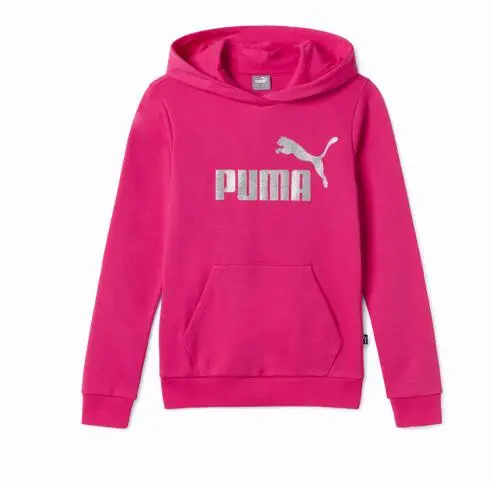 Felpa ragazza puma glitter logo - fucsia | Puma Rosa fucsia