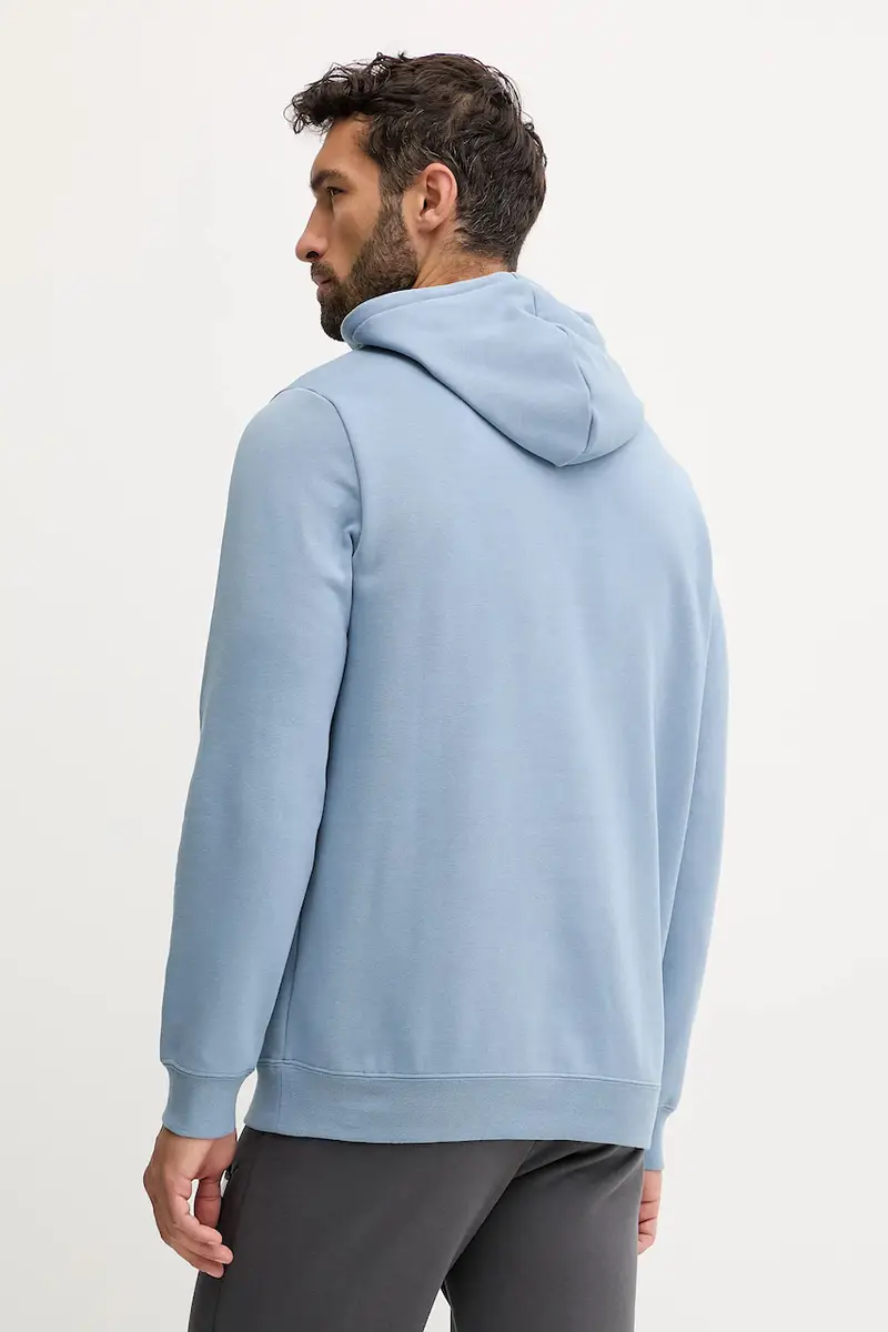 felpa uomo colore blu con cappuccio con applicazione 684718 miniatura 2