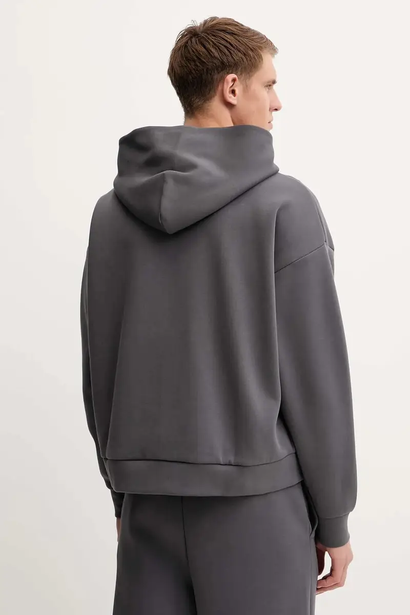 felpa uomo colore grigio con cappuccio 632066 miniatura 3