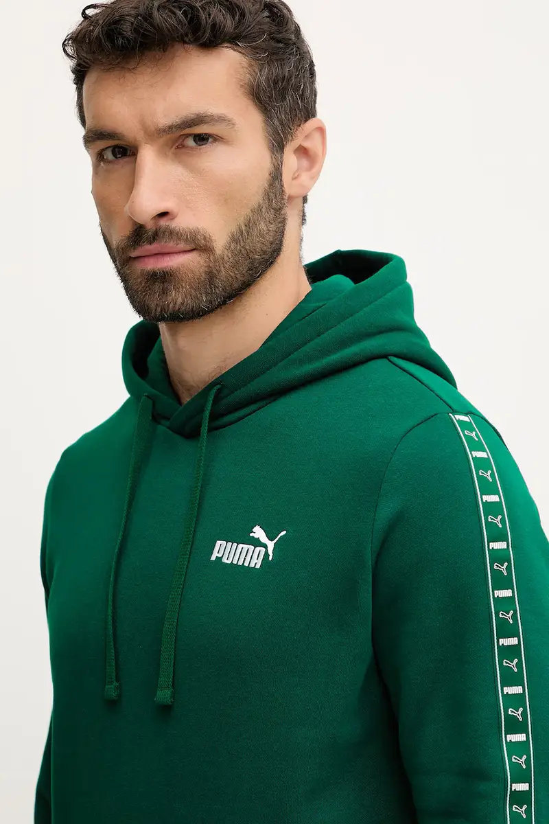 felpa uomo colore verde con cappuccio 684675 miniatura 3