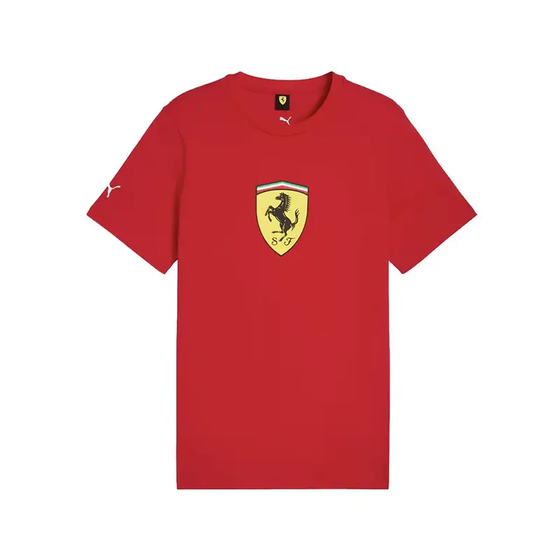 Ferrari T-Shirt Colored Shield Rosso Uomo M
