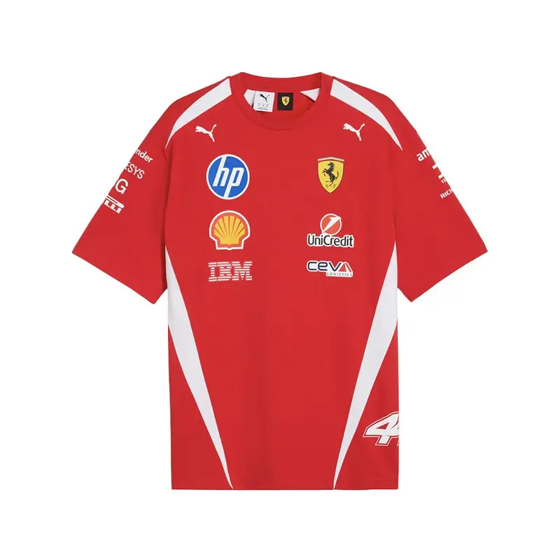 Ferrari T-Shirt Sf Replica Drivers Hamilton 44 Rosso Uomo S