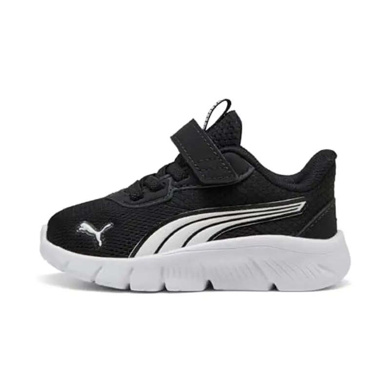 PUMA Flexfocus Modern AC+ Inf, Sneaker Unisex-Bimbi 0-24, Black White, 23 EU