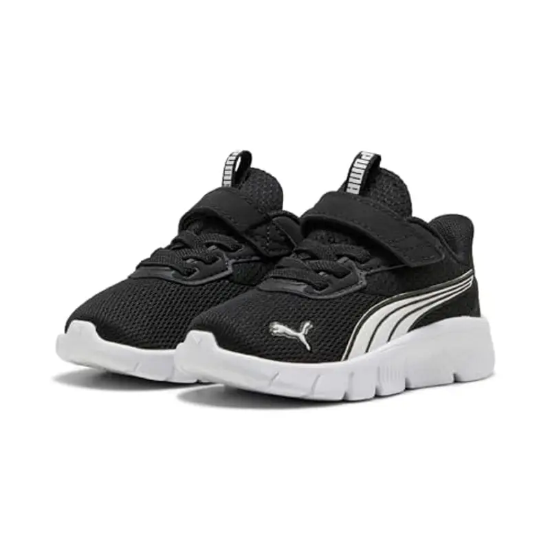 PUMA Flexfocus Modern AC+ Inf, Sneaker Unisex-Bimbi 0-24, Black White, 23 EU miniatura 2
