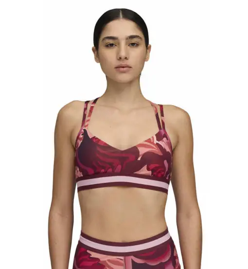 Puma Floral Ribbon W - reggiseno sportivo basso sostegno - donna Red