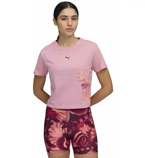 Floral Ribbon W - T-shirt - donna Light Pink