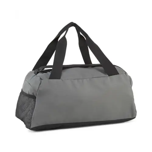 PUMA Fundamentals Sports Bag XS - Borsa sportiva Adulti unisex, Mineral Gray-Lime Sheen, OSFA miniatura 2