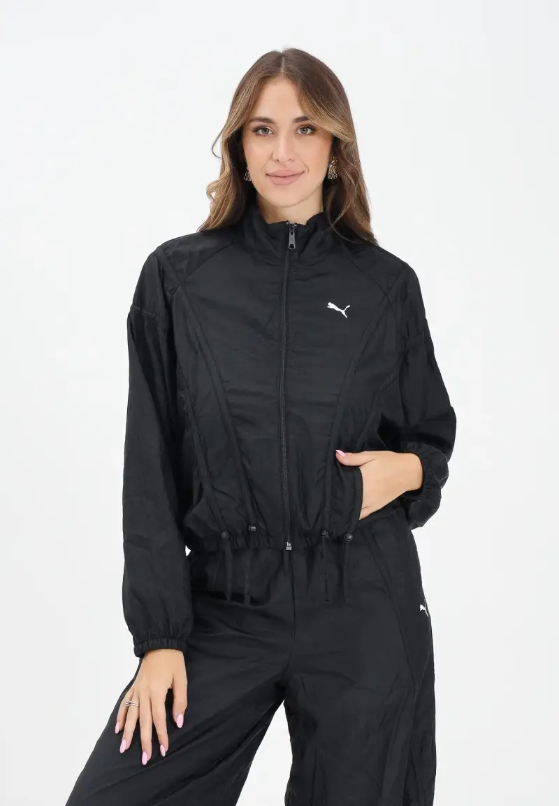 Giacca a vento DARE TO nera da donna miniatura 2