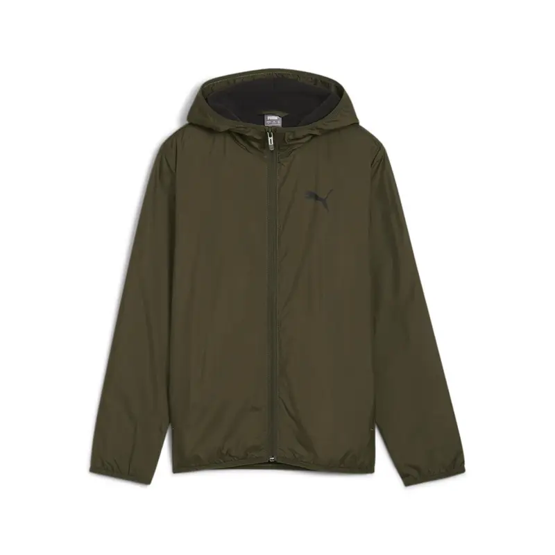 Giacca a vento in pile per ragazzi PUMA Dark Olive Green | Puma Verde oliva scuro