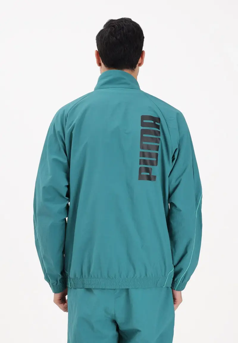 Giacca a vento PUMA Sport verde da uomo miniatura 3