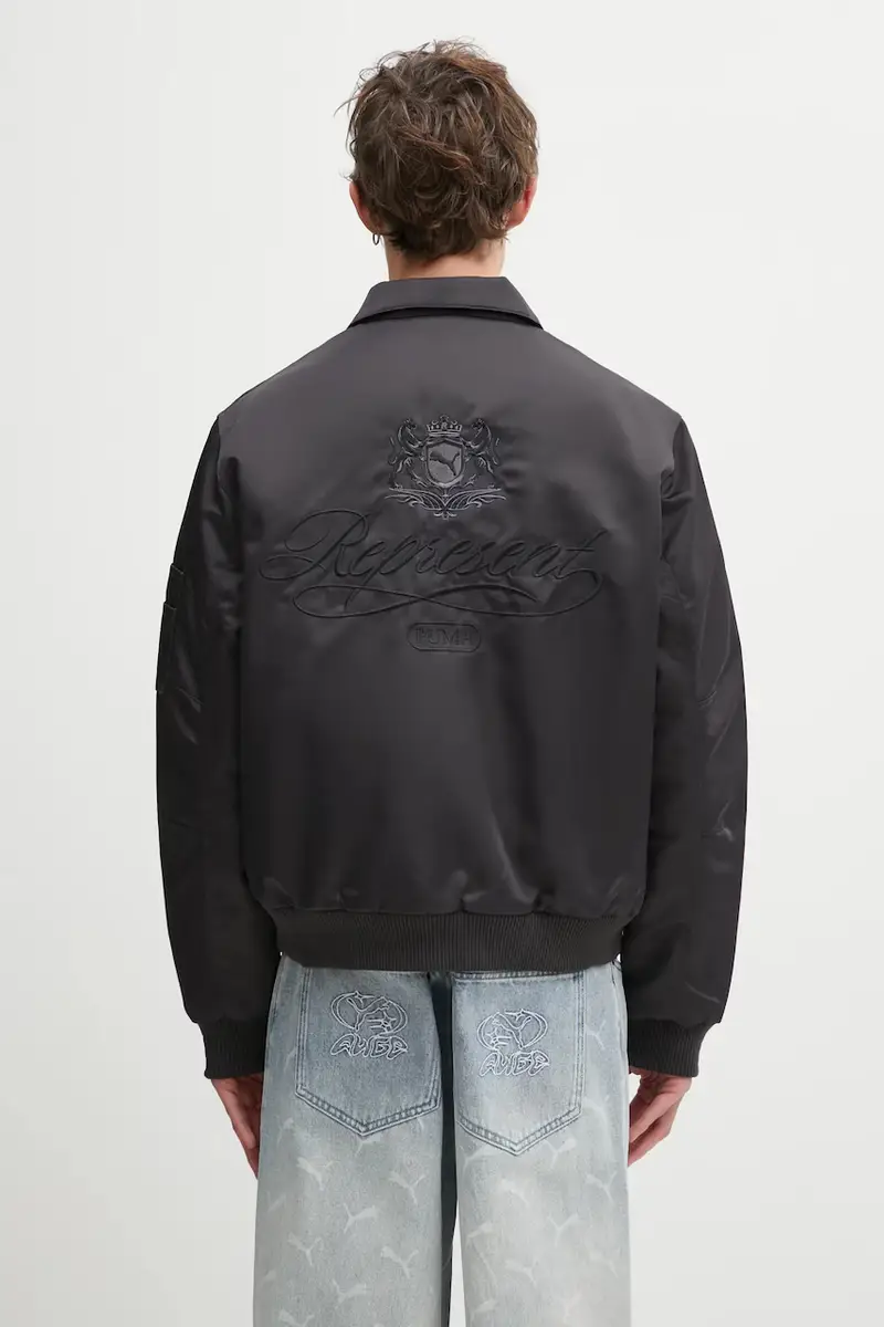 giacca bomber PUMA x REPRESENT colore nero 632539 miniatura 3