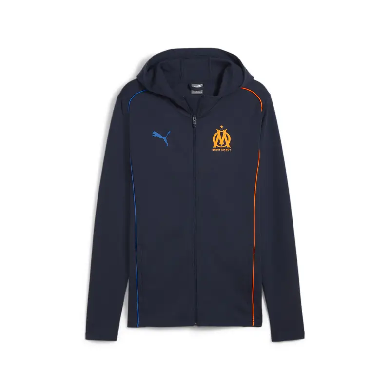 Giacca con cappuccio Casuals Olympique de Marseille da uomo PUMA | Puma Arancione mango