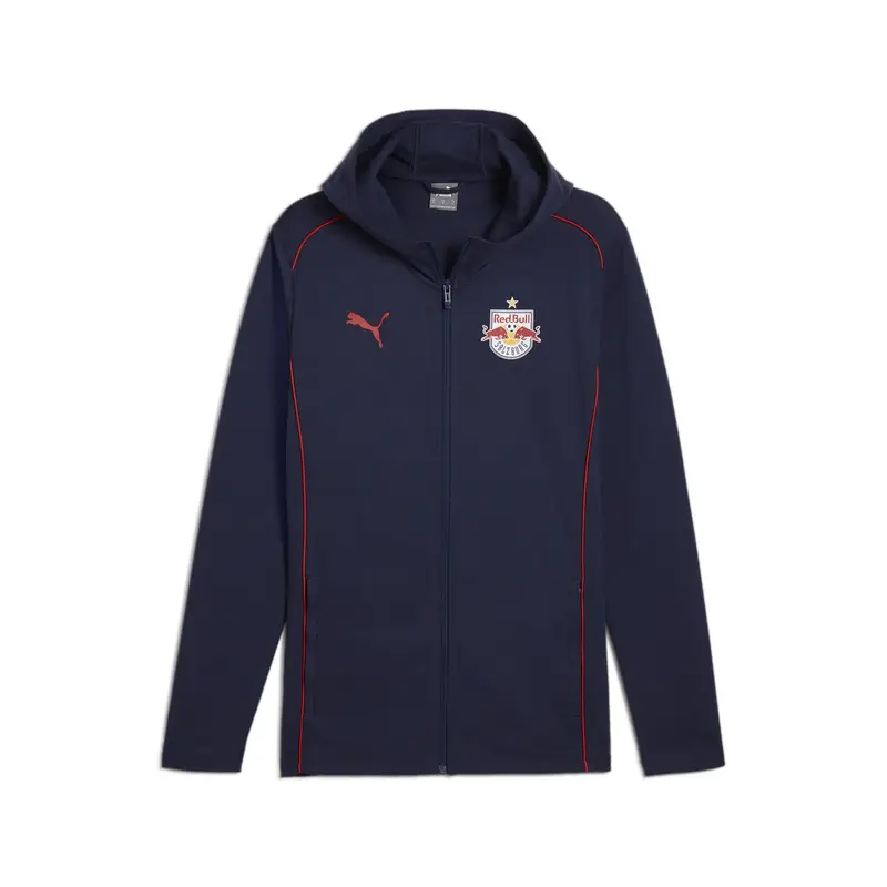 Giacca con cappuccio FC Red Bull Salzburg Casuals da uomo PUMA Navy Red Blue | Puma Blu navy