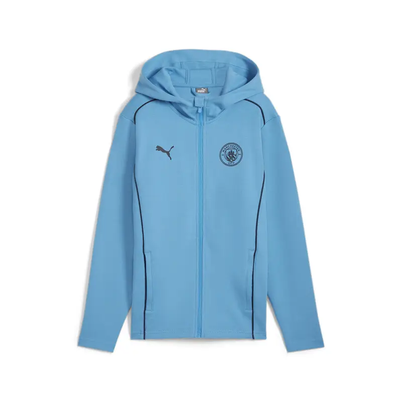 Giacca da calcio con cappuccio Manchester City Casuals per ragazzi PUMA | Puma Blu navy