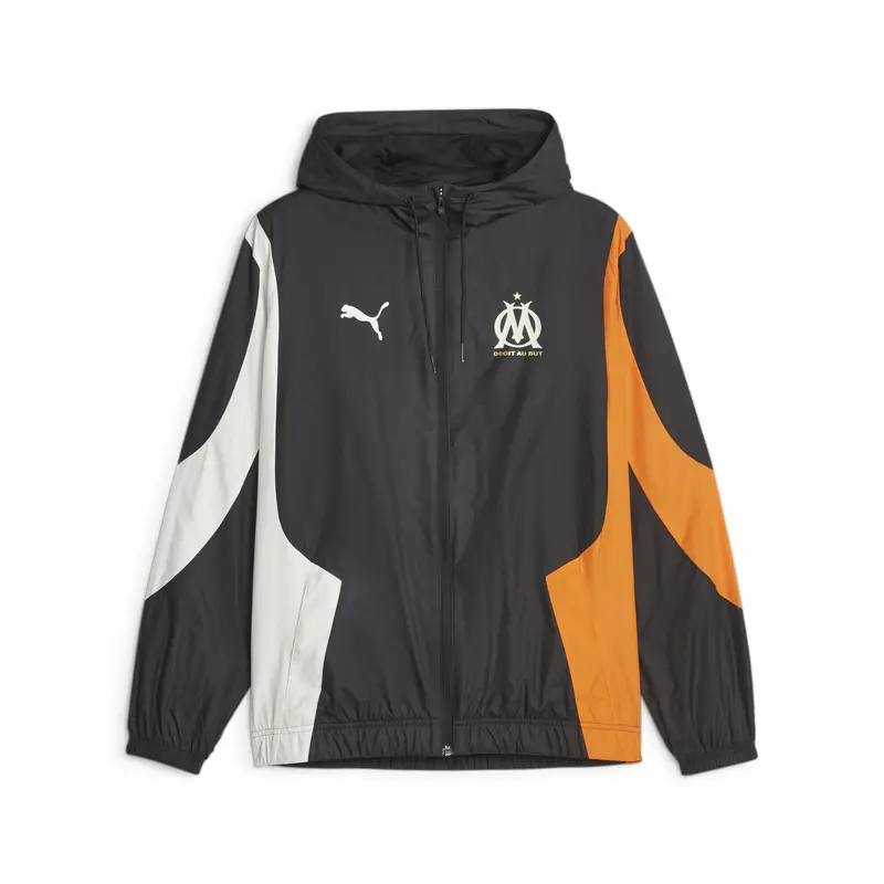 Giacca da calcio Olympique de Marseille pre-partita PUMA | Puma Nero