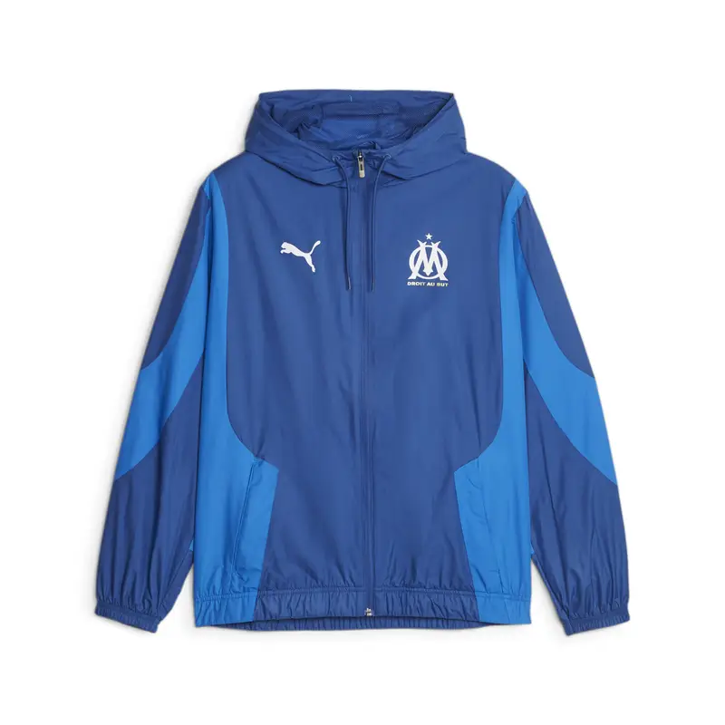 Giacca da calcio Olympique de Marseille pre-partita PUMA Team Royal Clyde Blue | Puma Blu
