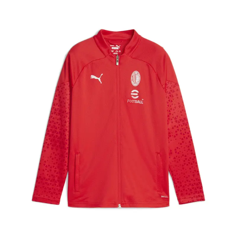 Giacca da training calcio AC Milan da ragazzi PUMA For All Time Red Feather Gray | Puma Rosso