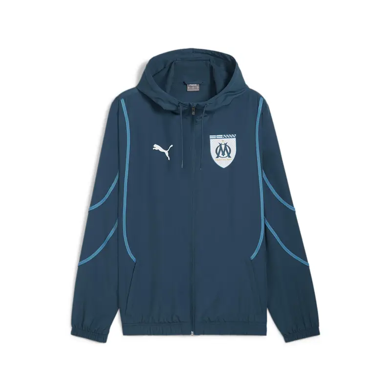 Giacca in tessuto pre-partita Olympique de Marseille da uomo PUMA | Puma Blu cielo