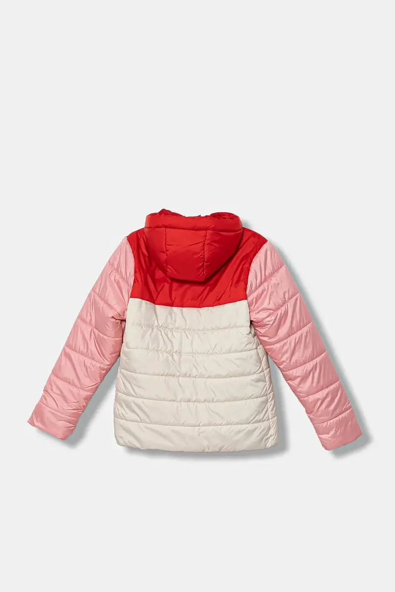 giacca per bambini ESS Hooded Padded Jacket colore beige 685226 miniatura 2