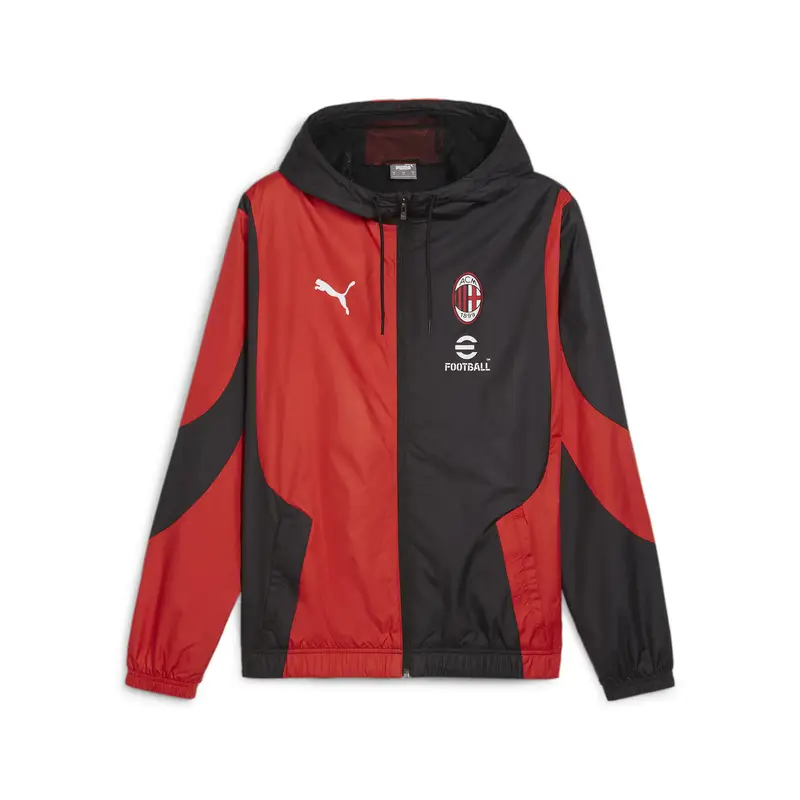 Giacca pre partita AC Milan PUMA Black For All Time Red | Puma Nero