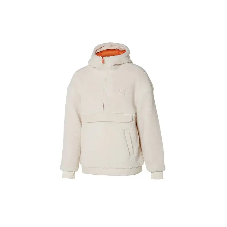Giacca Pullover con Cappuccio Casual in Peluche Puma da Donna giacche Bianco Sporco 929822-01 M