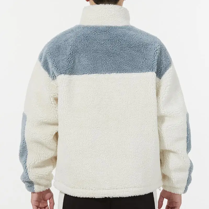 Giacca Sherpa Puma Color Blocking con Logo Uomo Giacche Bianco Sporco 534931-93 L miniatura 4