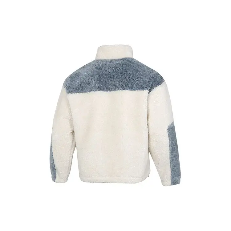 Giacca Sherpa Puma Color Blocking con Logo Uomo Giacche Bianco Sporco 534931-93 M miniatura 5