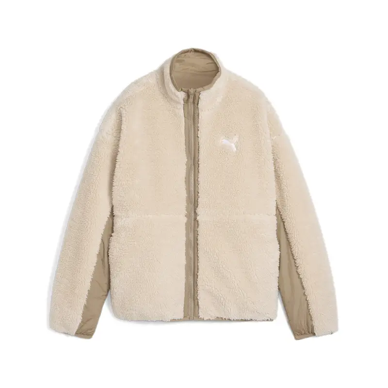Giacca Sherpa reversibile da donna PUMA Oak Branch Beige | Puma