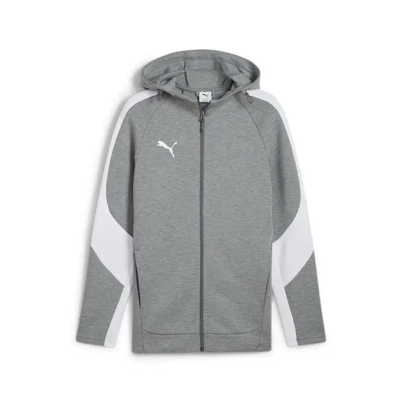 Giacca sportiva con cappuccio Puma TeamEvostripe Gris