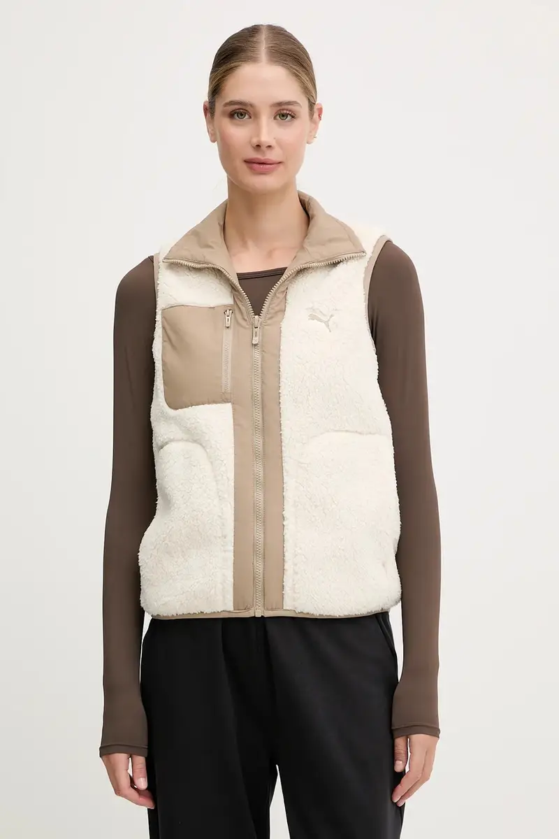 gilè bilaterale bambino/a colore beige 688388 miniatura 2