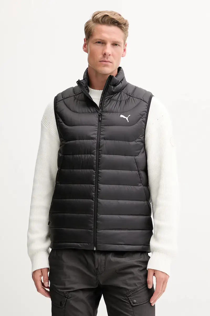 gilet in piuma colore nero 685213